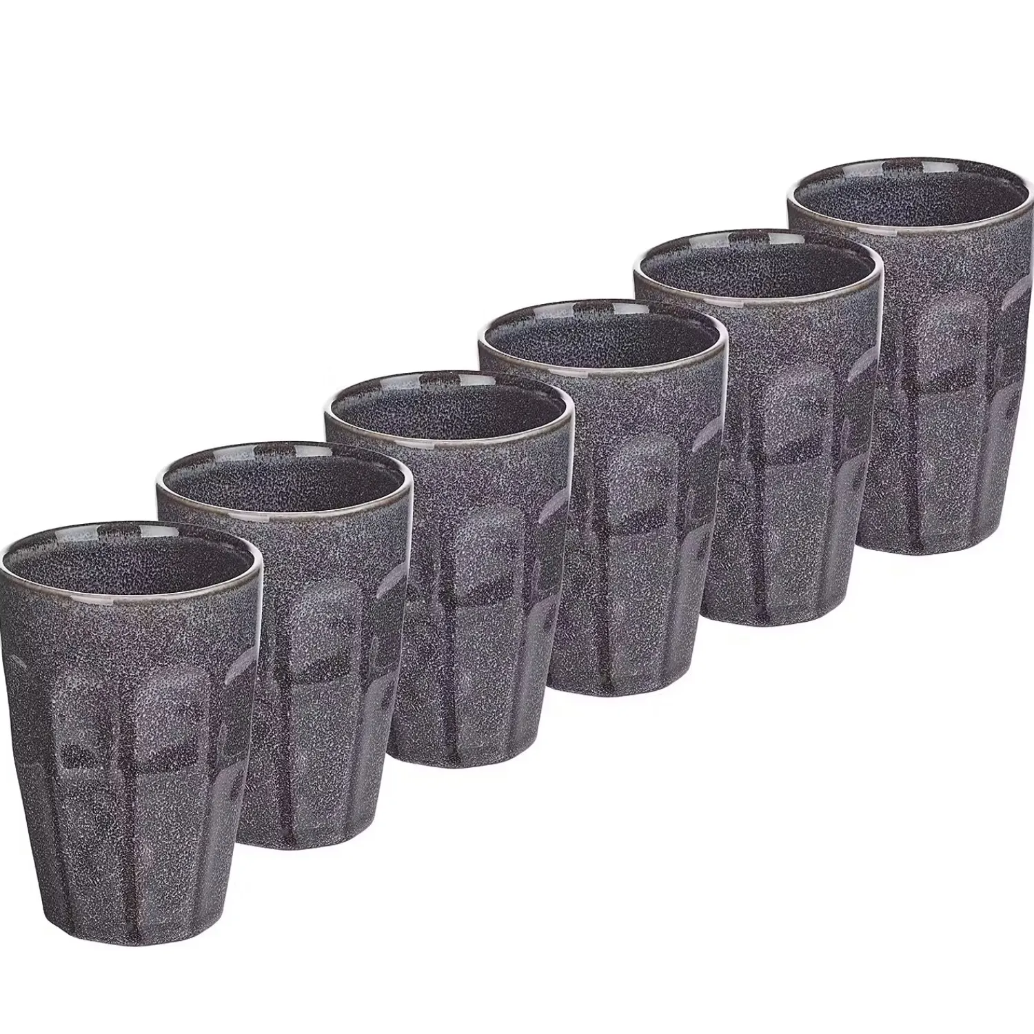 Butlers Tassen & Becher-BERGAMO Latte Macchiato Tasse 6er-Set