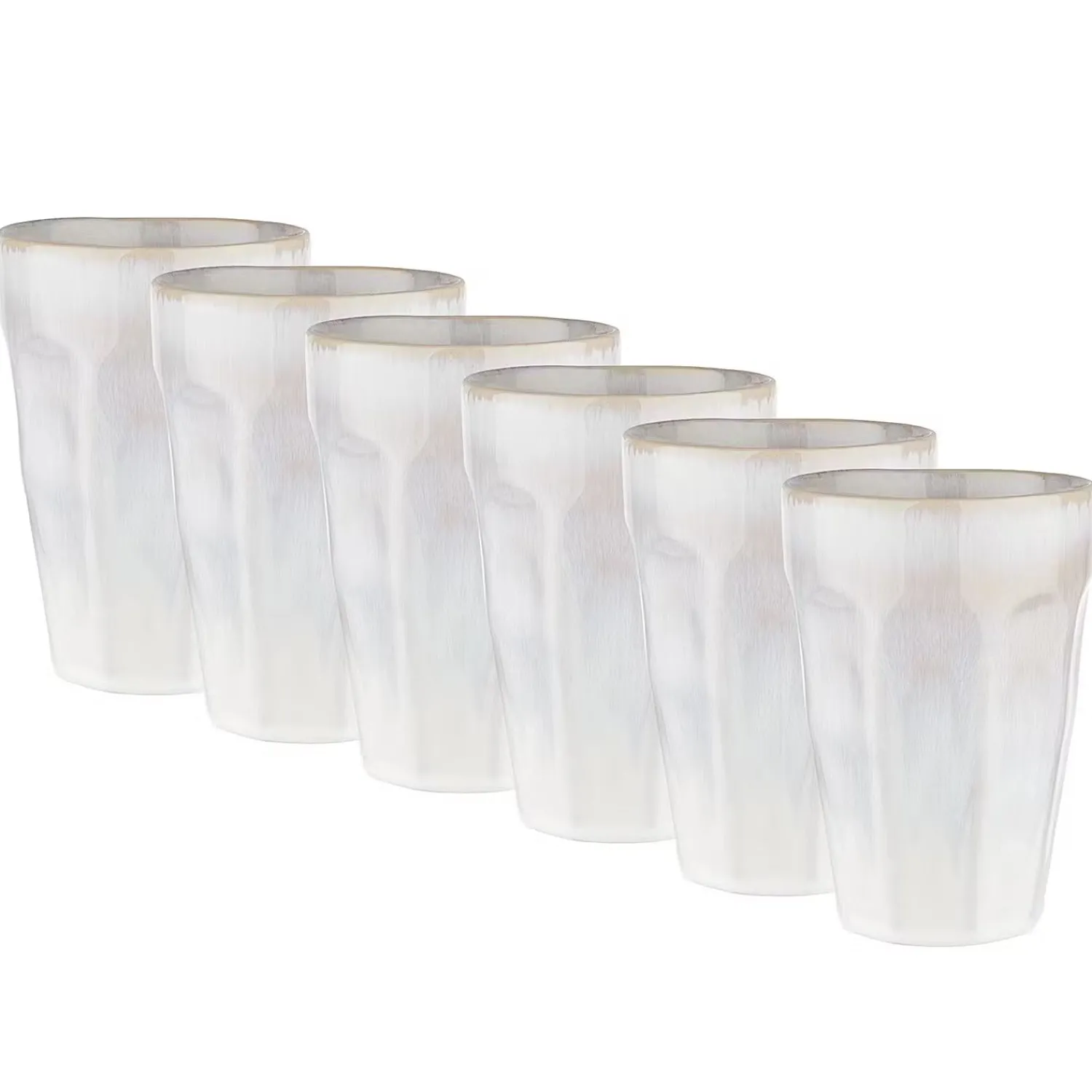 Butlers Tassen & Becher-BERGAMO Latte Macchiato Tasse 6er-Set