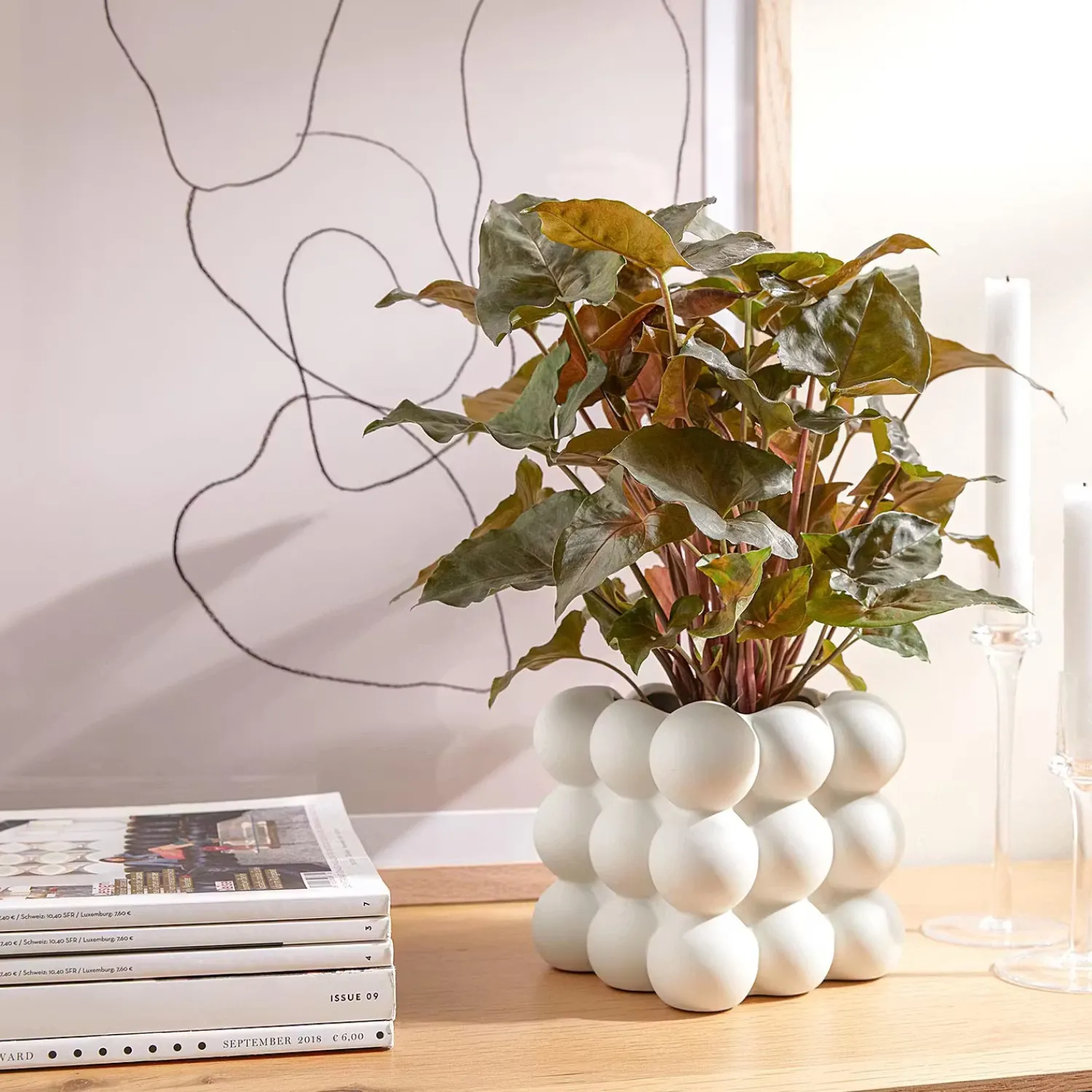 Butlers Blumentöpfe & Übertöpfe-BUBBLE Blumentopf 4er-Set