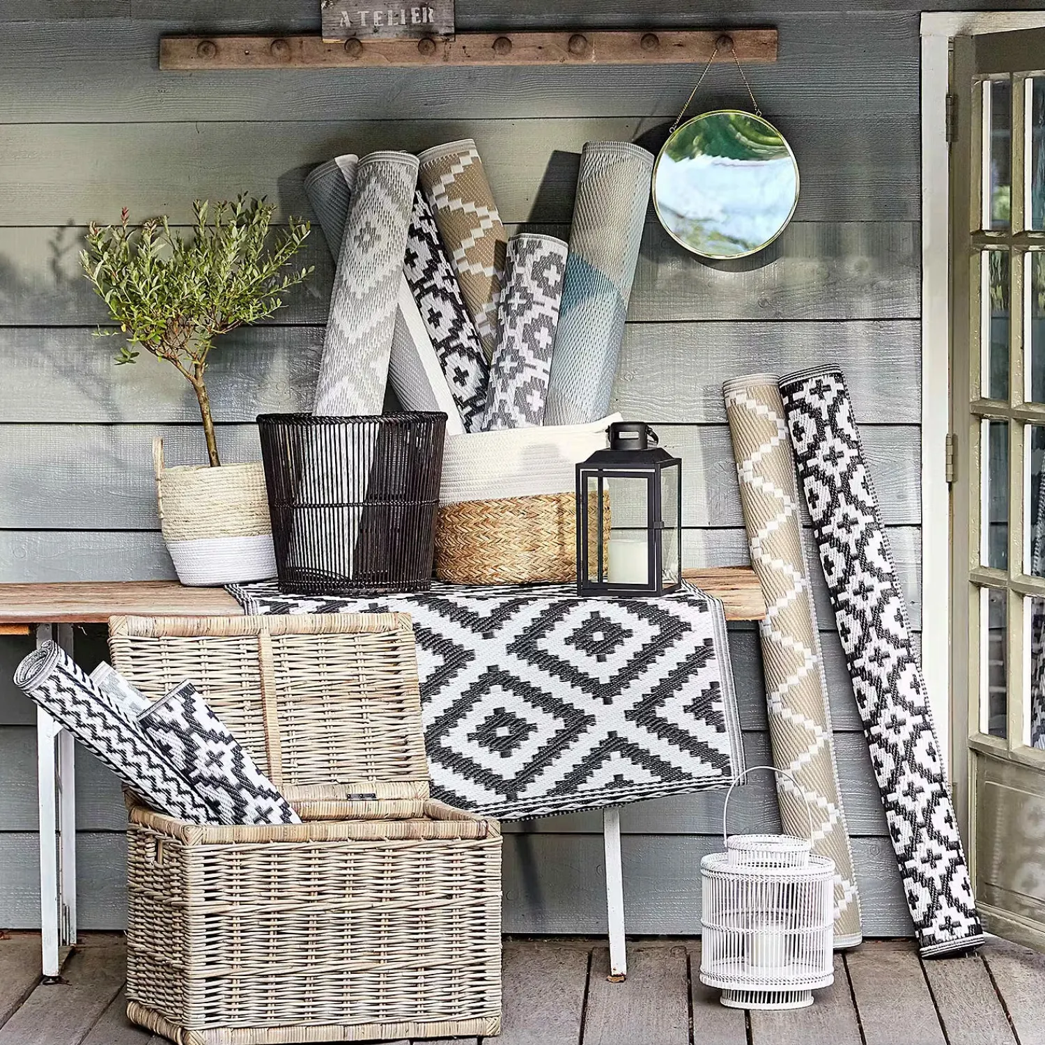 Butlers Teppiche-COLOUR CLASH In-/Outdoorteppich Ethno