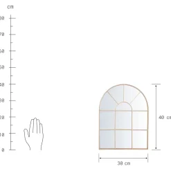 Butlers Möbel-FINESTRA Fensterspiegel 6er-Set