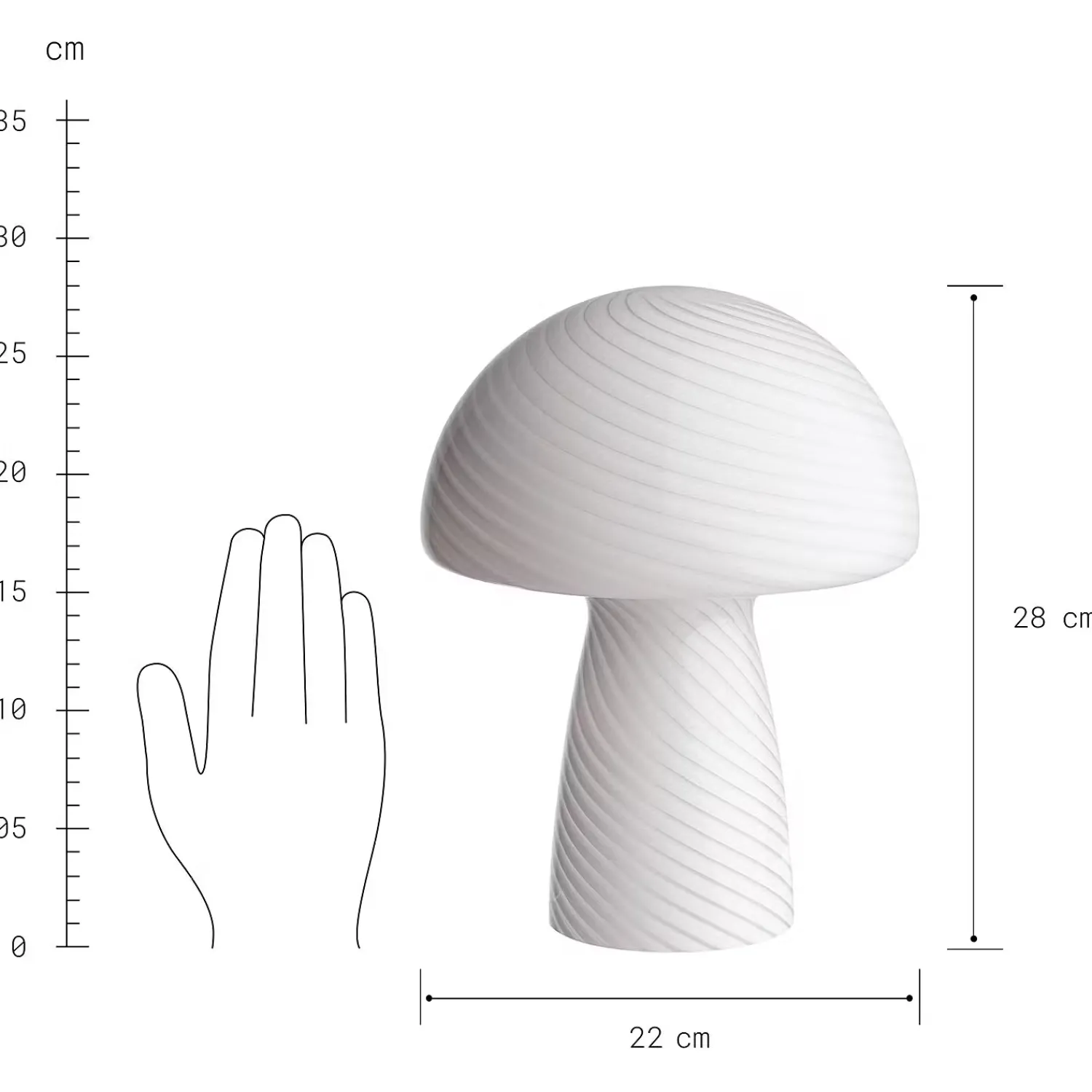 Butlers Tischlampen-FUNGI TOWN Tischleuchte