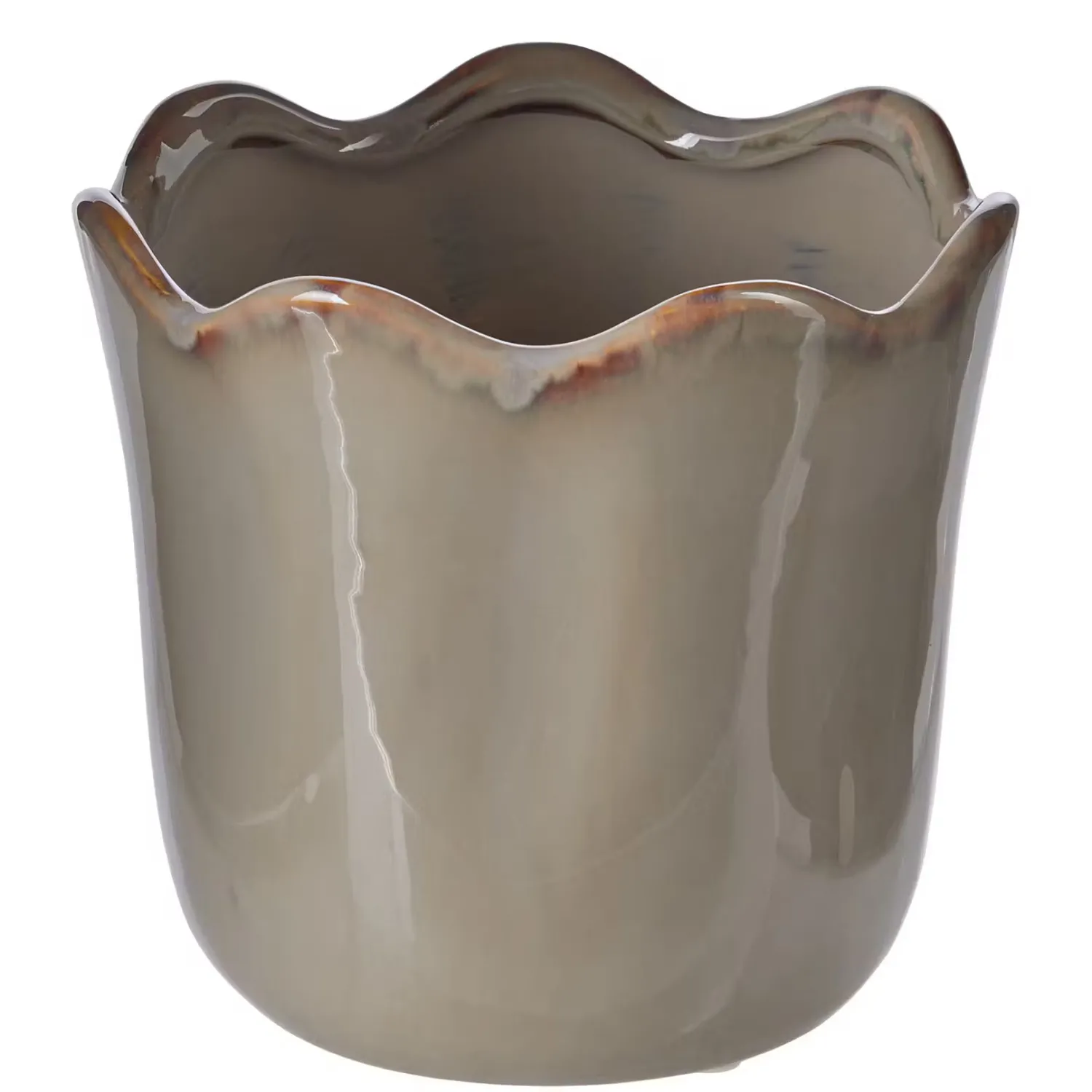 Butlers Blumentöpfe & Übertöpfe-GLAZE Blumenübertopf organisch
