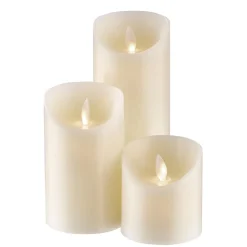 Butlers Kerzen-GLOWING FLAME LED Kerzen-Set 3-tlg.