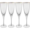 Butlers Sektgläser & Champagnergläser-GOLDEN TWENTIES Champagnerflöte 4er-Set