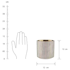 Butlers Blumentöpfe & Übertöpfe-GOLDIE Blumentopf 2er-Set