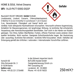 Butlers Raumdüfte|Raumdüfte & Diffuser-HOME & SOUL Raumduft Velvet Dreams