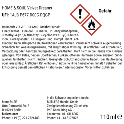 Butlers Raumdüfte|Raumdüfte & Diffuser-HOME & SOUL Raumduft Velvet Dreams