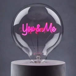 Butlers Led-Leuchtmittel-LED-Glühlampe BRIGHT LIGHT You & Me
