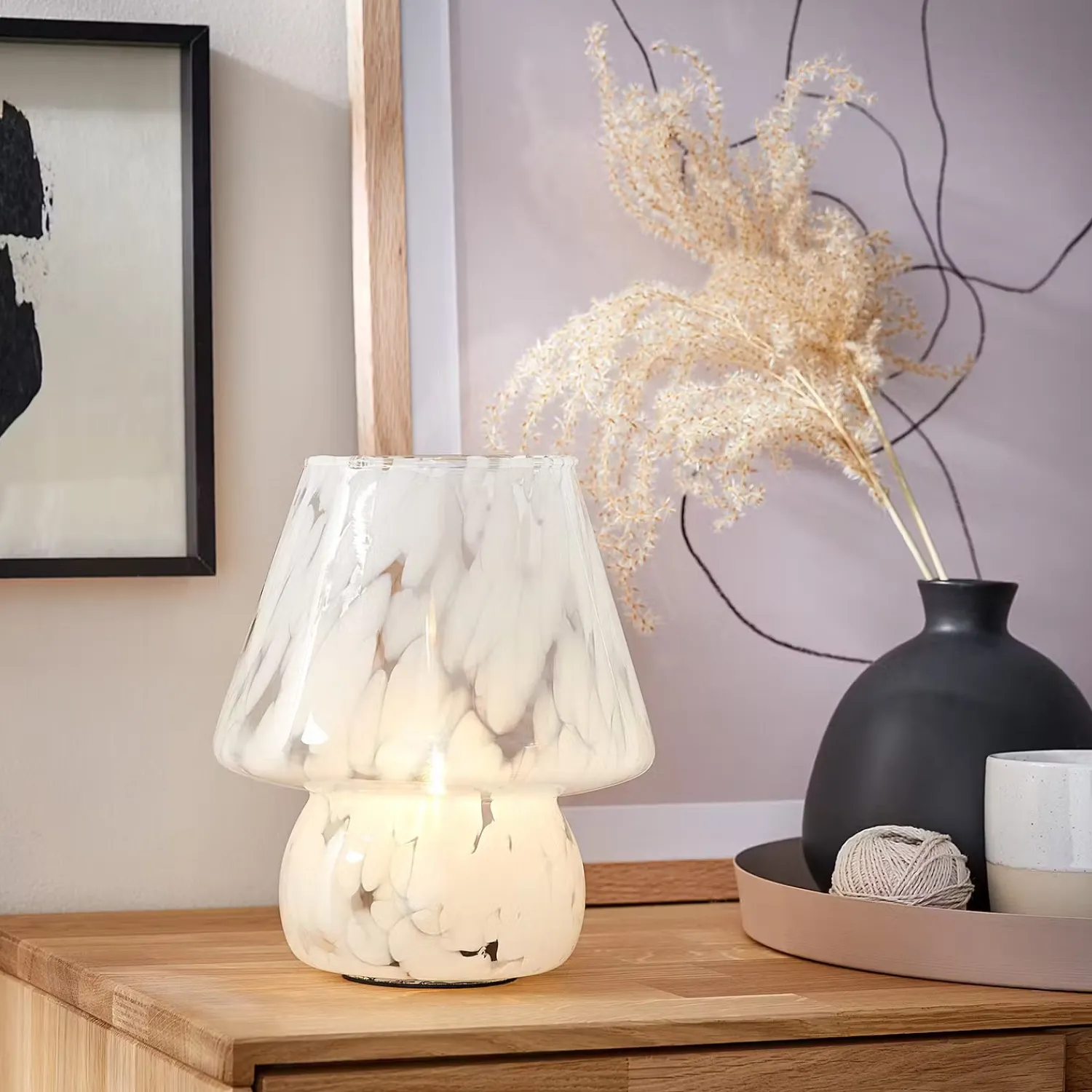 Butlers Tischlampen-MISS MARBLE LED-Leuchte