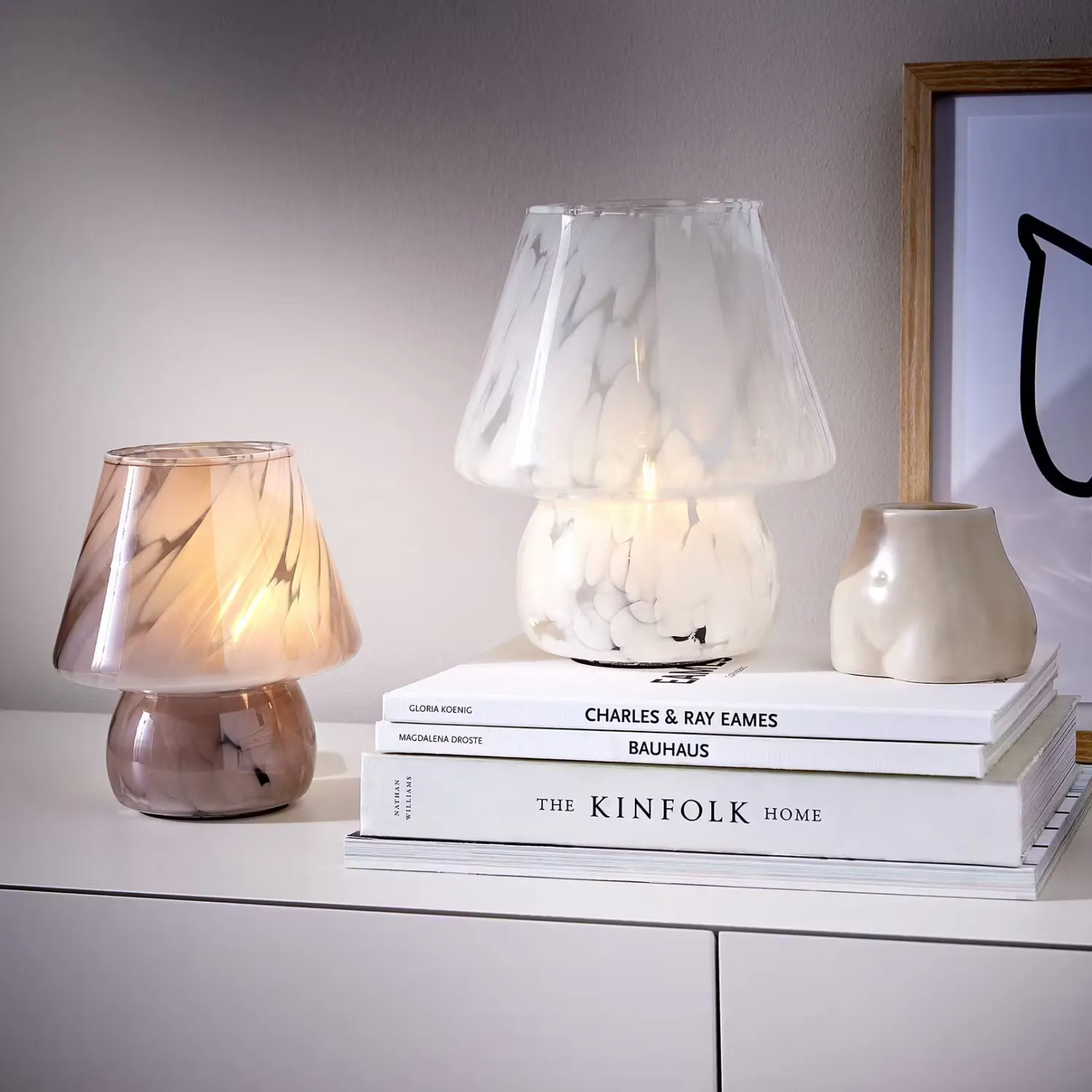 Butlers Tischlampen-MISS MARBLE LED-Leuchte