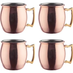 Butlers Wassergläser-MOSCOW MULE Mini-Becher 4er-Set