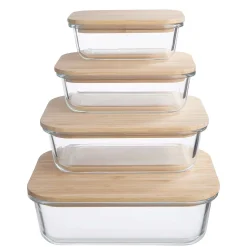 Butlers Aufbewahrungsdosen-NATURALS Lunchbox 4er-Set