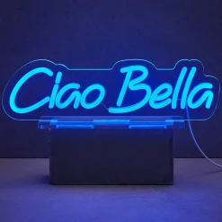 Butlers Tischlampen-NEON VIBES LED-Leuchte Ciao Bella