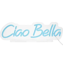 Butlers Tischlampen-NEON VIBES LED-Leuchte Ciao Bella