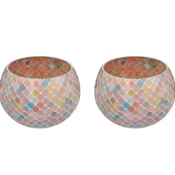 Butlers Windlichter|Kerzenhalter & Kerzenständer-PASTEL LIGHTS Windlicht 2er-Set