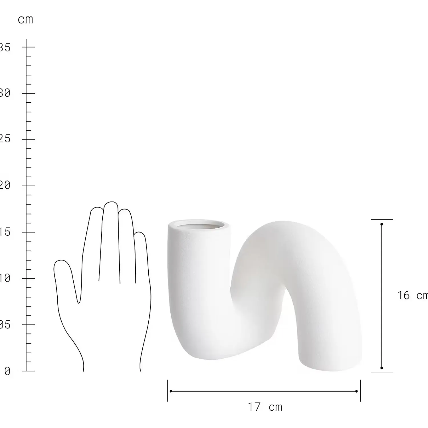 Butlers Vasen-PIPE Vase 2er-Set