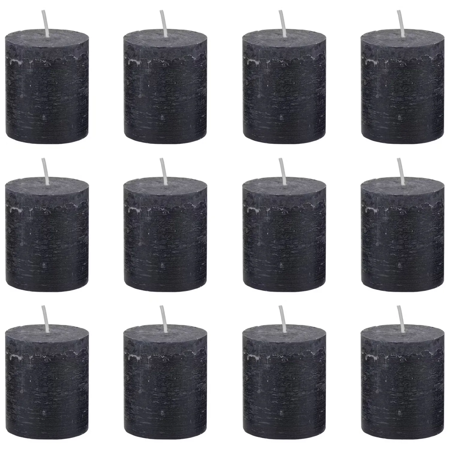 Butlers Kerzen-RUSTIC Stumpenkerze 12er-Set