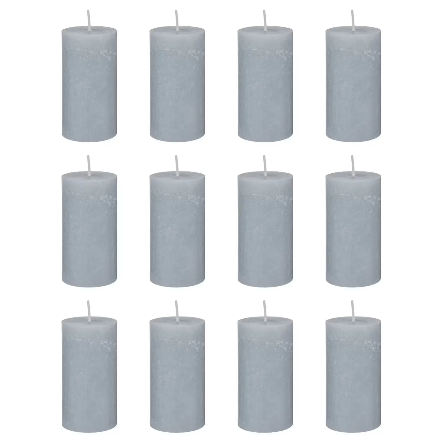 Butlers Kerzen-RUSTIC Stumpenkerze 12er-Set