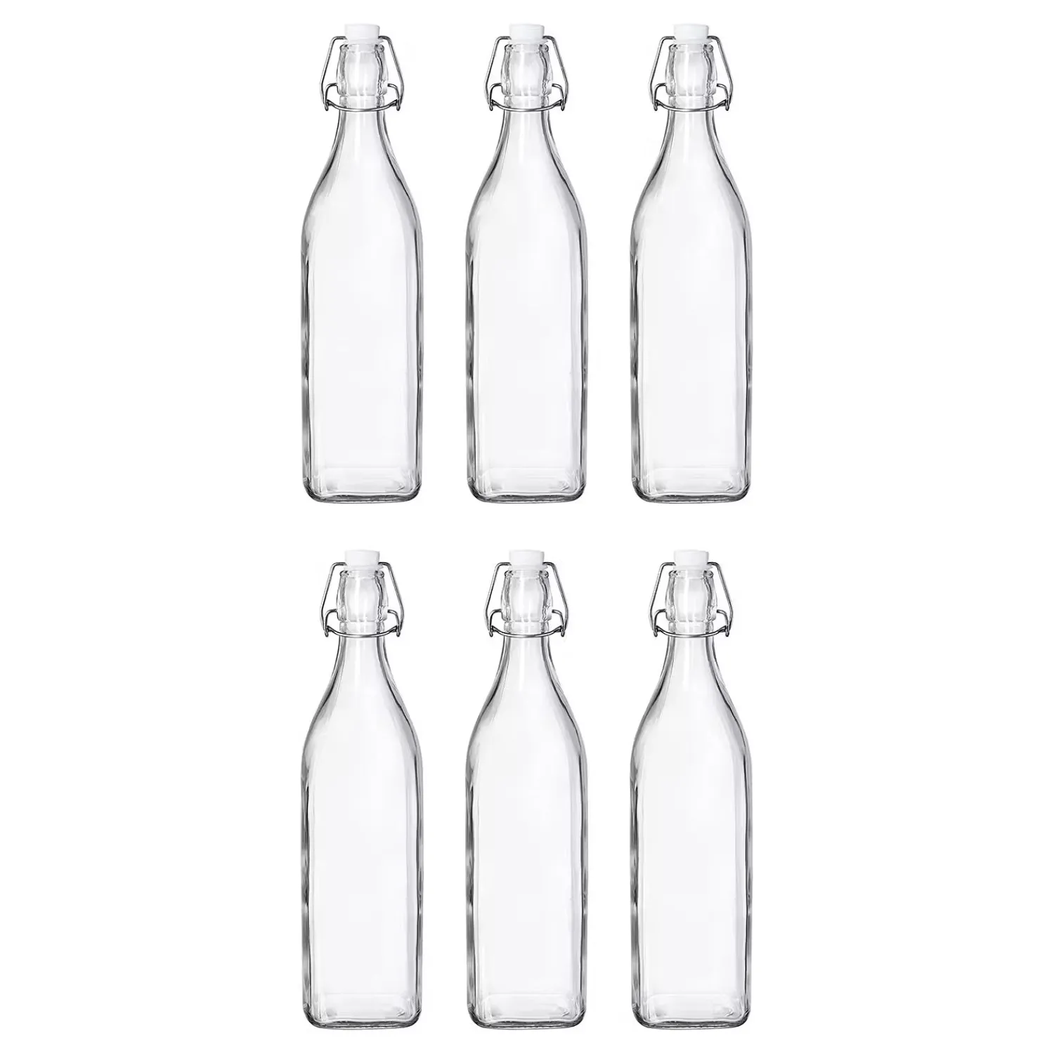 Butlers Karaffen & Krüge-SWING Flasche mit Bügelverschluß 6er-Set