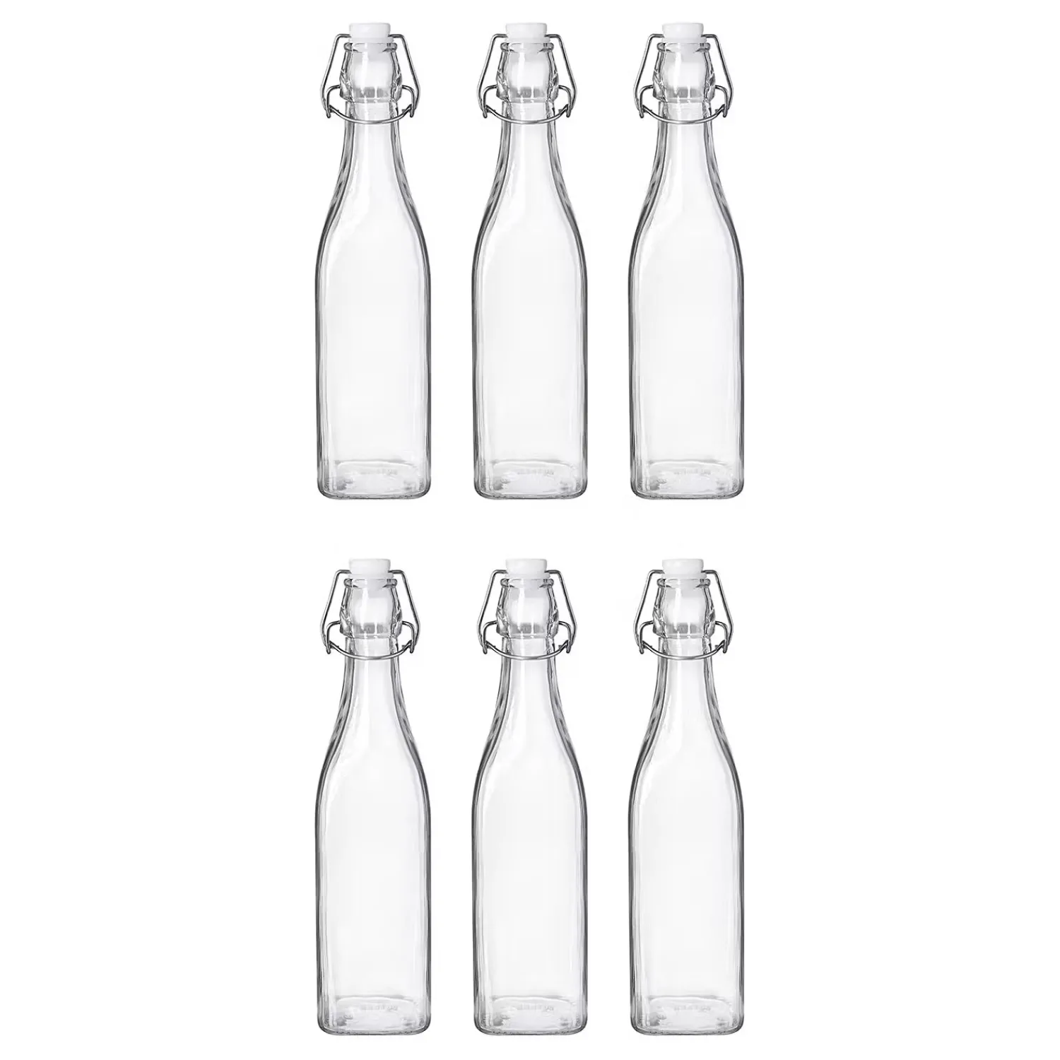Butlers Karaffen & Krüge-SWING Flasche mit Bügelverschluß 6er-Set