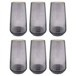 Butlers Cocktailgläser-TOUCH OF GOLD Longdrinkglas 6er-Set
