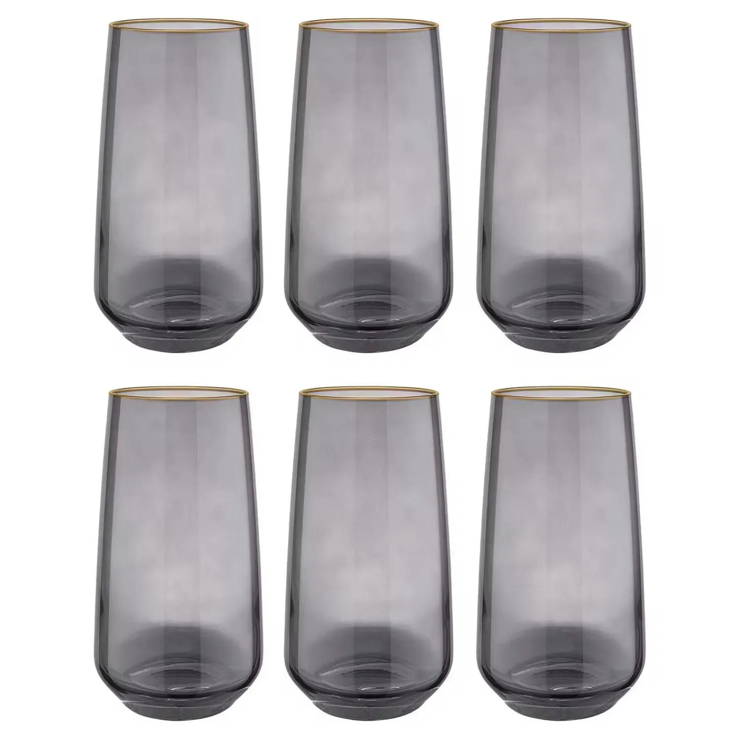 Butlers Cocktailgläser-TOUCH OF GOLD Longdrinkglas 6er-Set