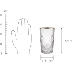 Butlers Cocktailgläser-UPSCALE Longdrinkglas 6er-Set