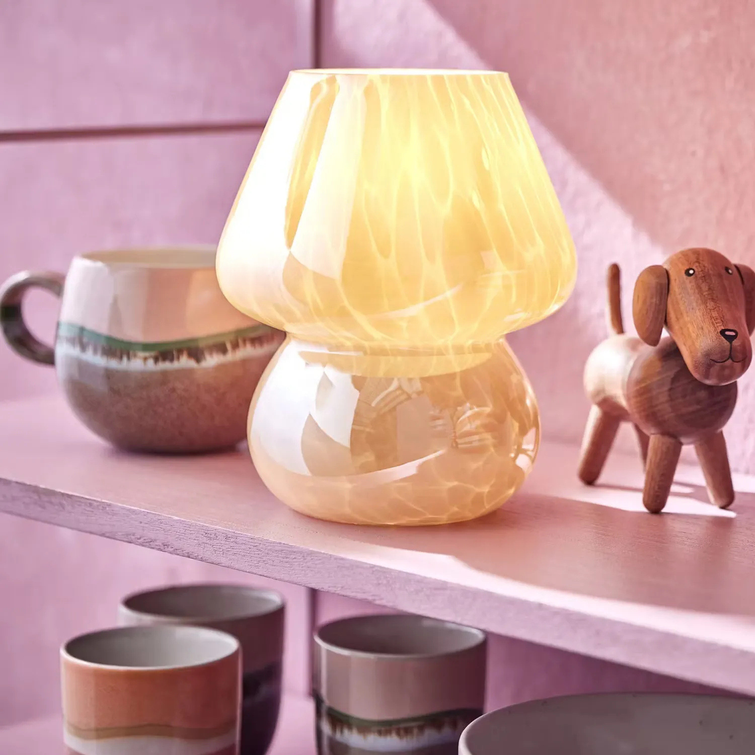 Butlers Tischlampen-VERRE Tischleuchte